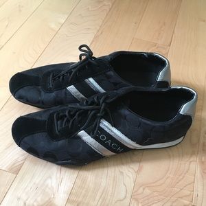 Coach black sneakers